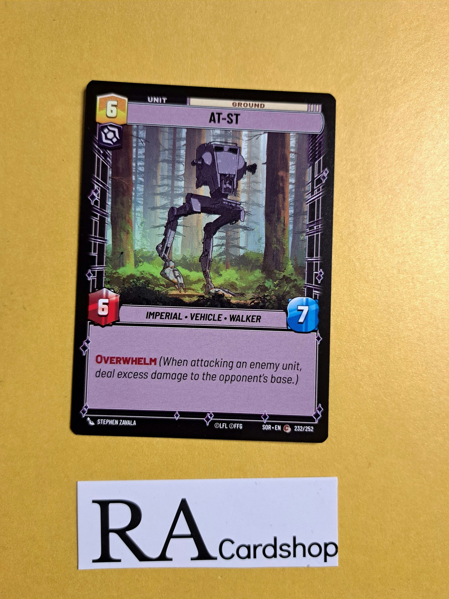 AT-ST Common 232/252 Spark of the Rebellion (SOR) Star Wars Unlimited