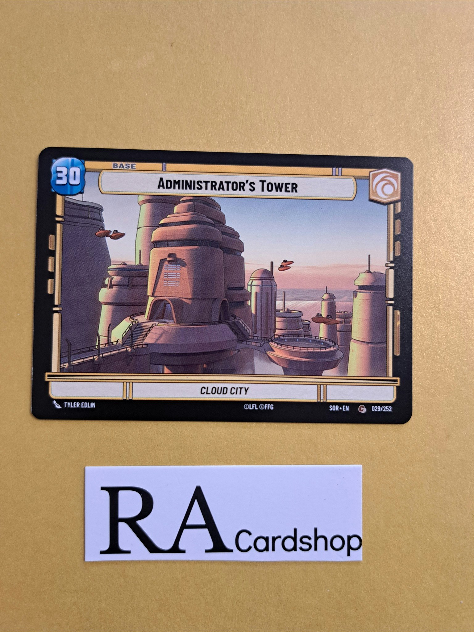 Administrators Tower // Shield Token Common 029/252 Spark of the Rebellion (SOR) Star Wars Unlimited