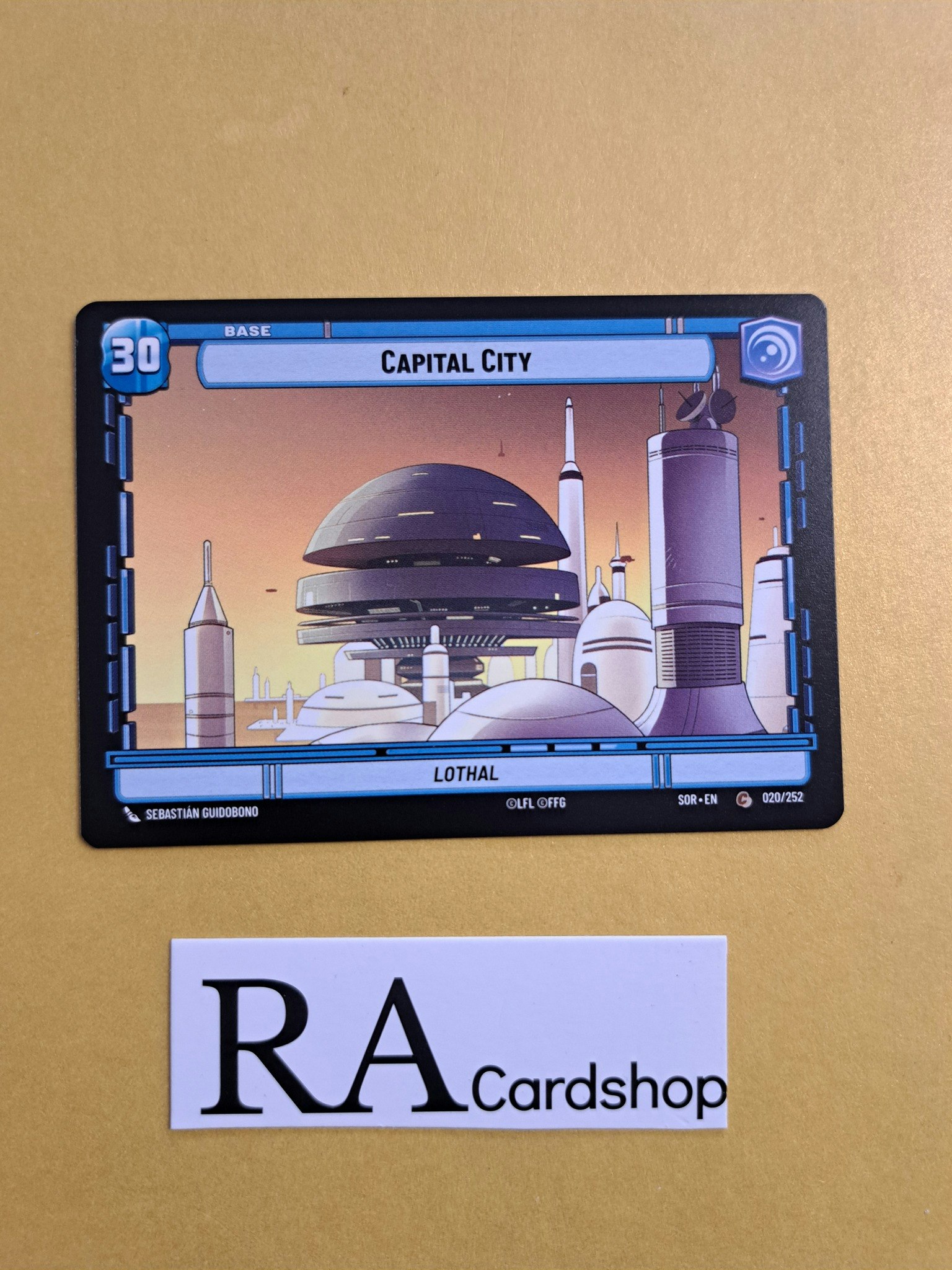 Capital City // Experience Token Common 020/252 Spark of the Rebellion (SOR) Star Wars Unlimited