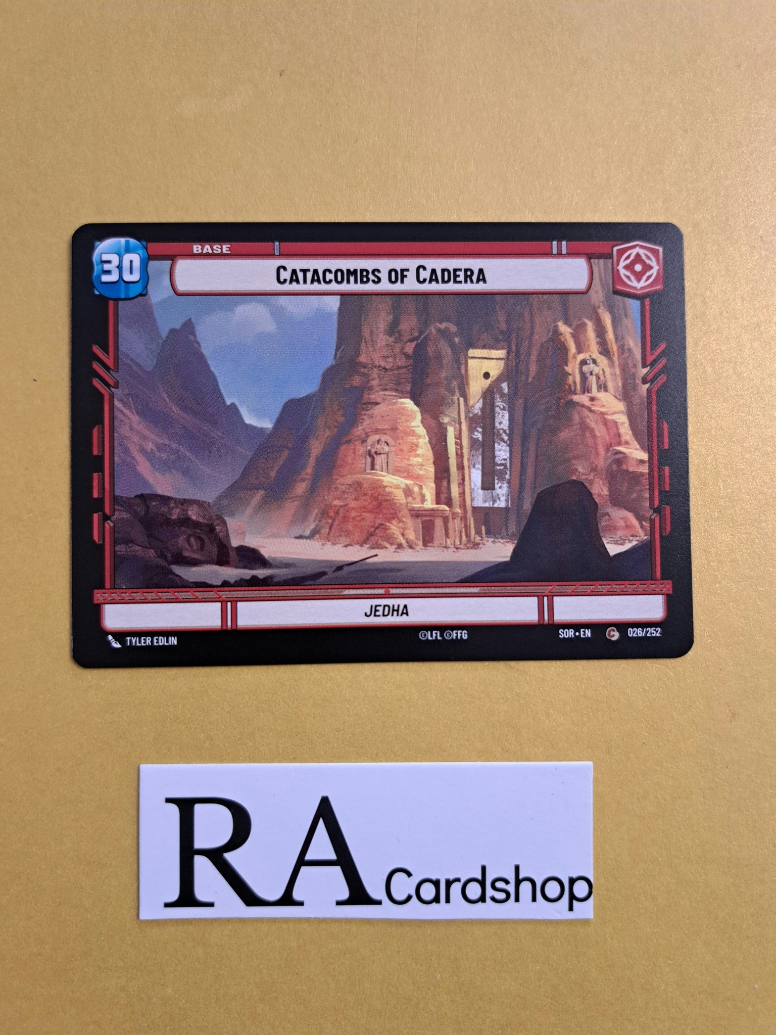 Catacombs of Cadera // Experience Token Common 026/252 Spark of the Rebellion (SOR) Star Wars Unlimited