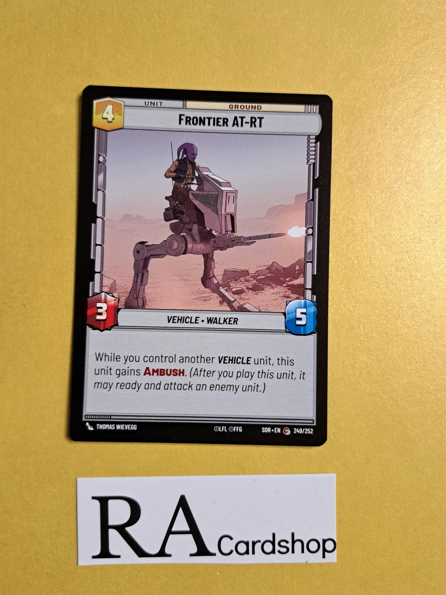 Frontier AT-RT Common 249/252 Spark of the Rebellion (SOR) Star Wars Unlimited