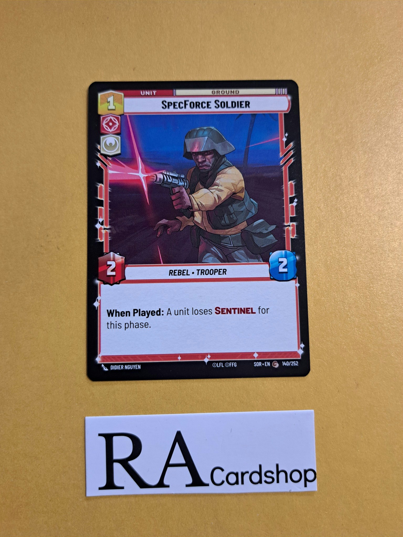 SpecForce Soldier Common 140/252 Spark of the Rebellion (SOR) Star Wars Unlimited