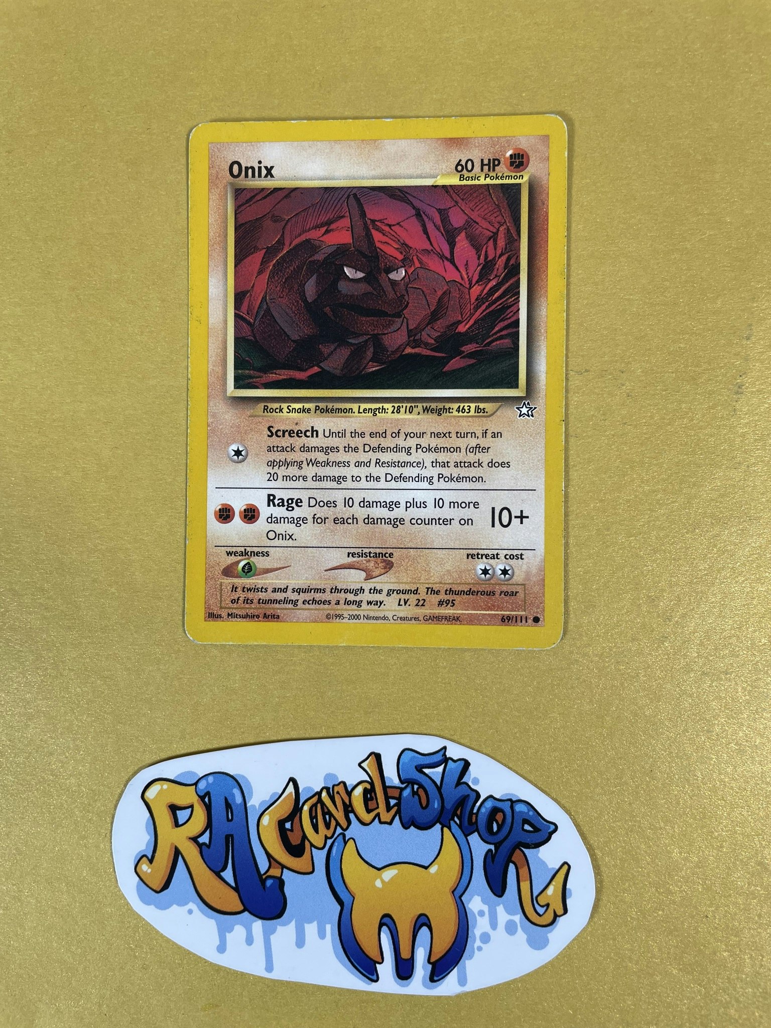 Onix Common 69/111 Neo Genesis Pokemon