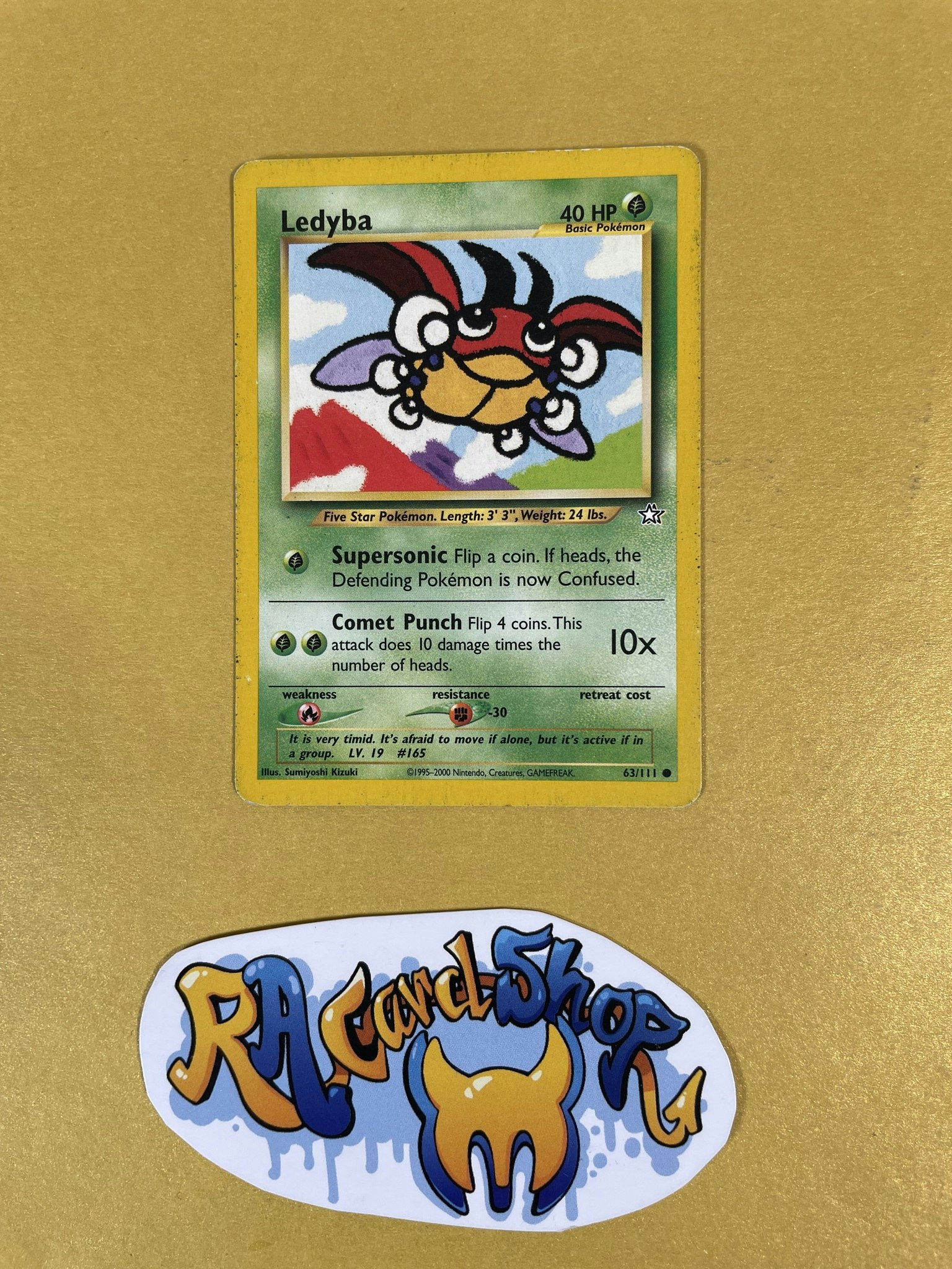 Ledyba Common 63/111 Neo Genesis Pokemon