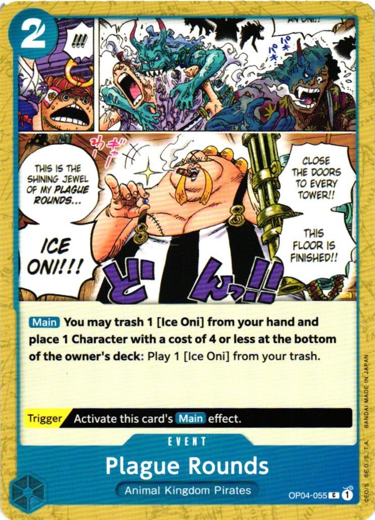 Plague Rounds Common OP04-055 Kingdoms of Intrigue OP04 One Piece