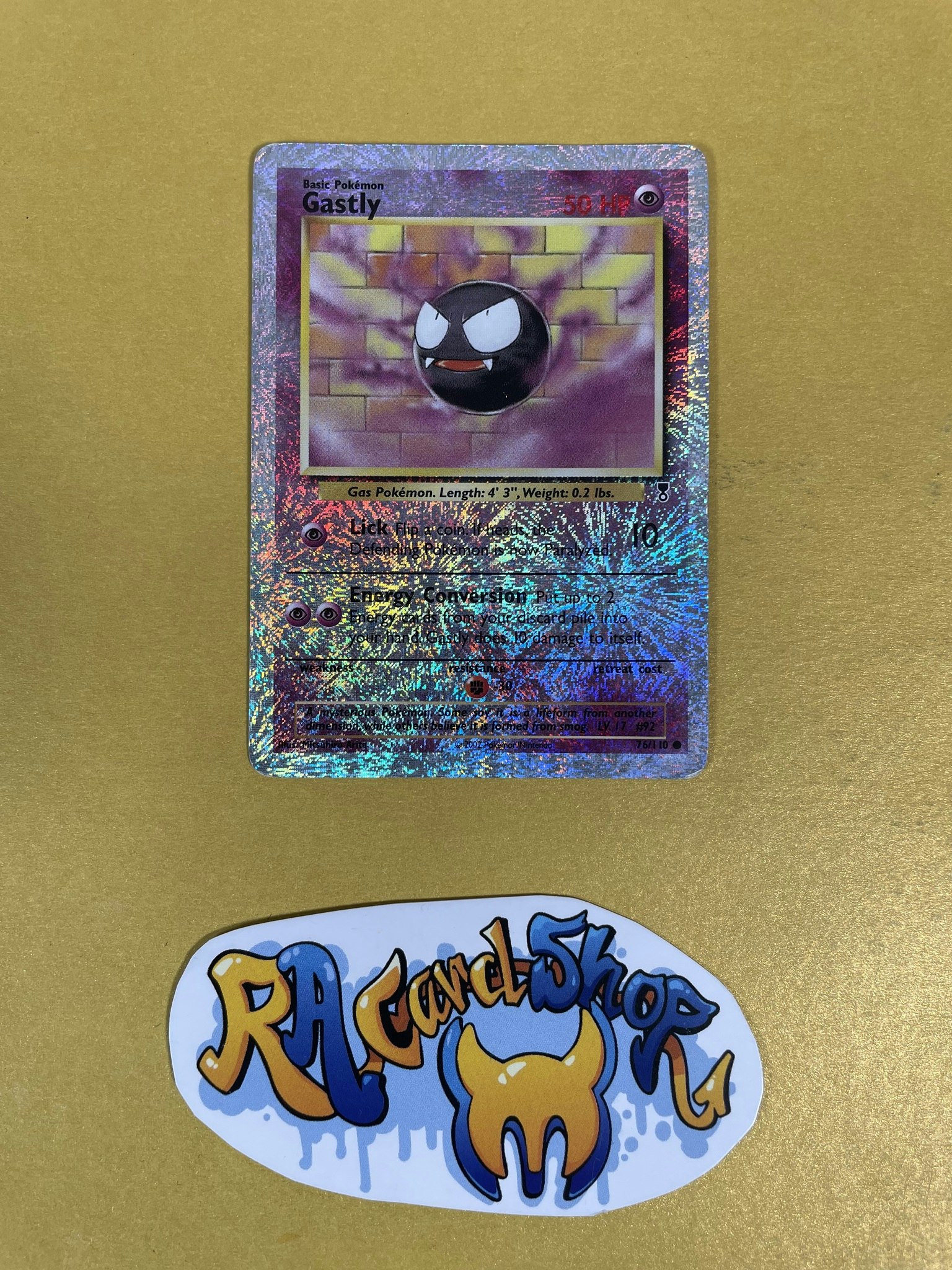 Gastly Reverse Holo Common 76/110 Legendary Collection Pokemon