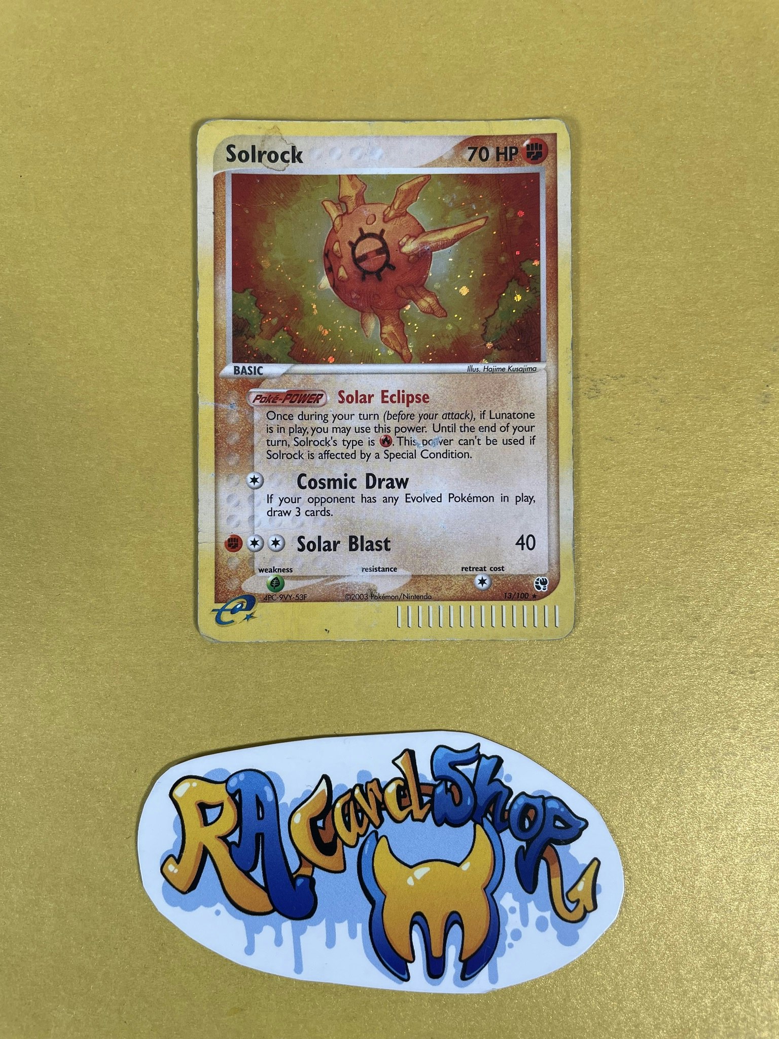 Solrock Holo Rare 13/100 EX Sandstorm Pokemon