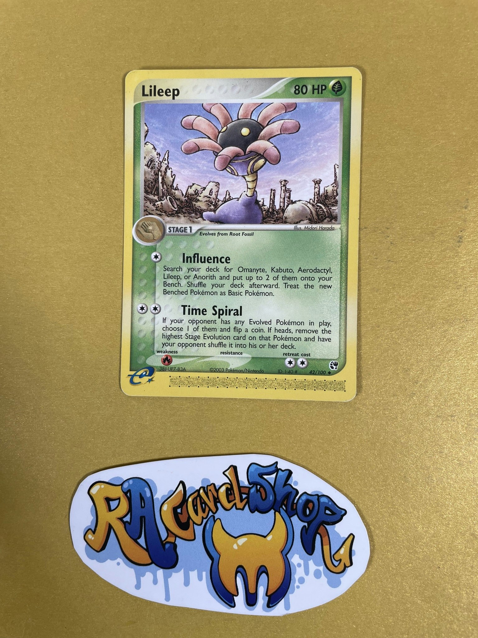 Lileep Uncommon 42/100 EX Sandstorm Pokemon