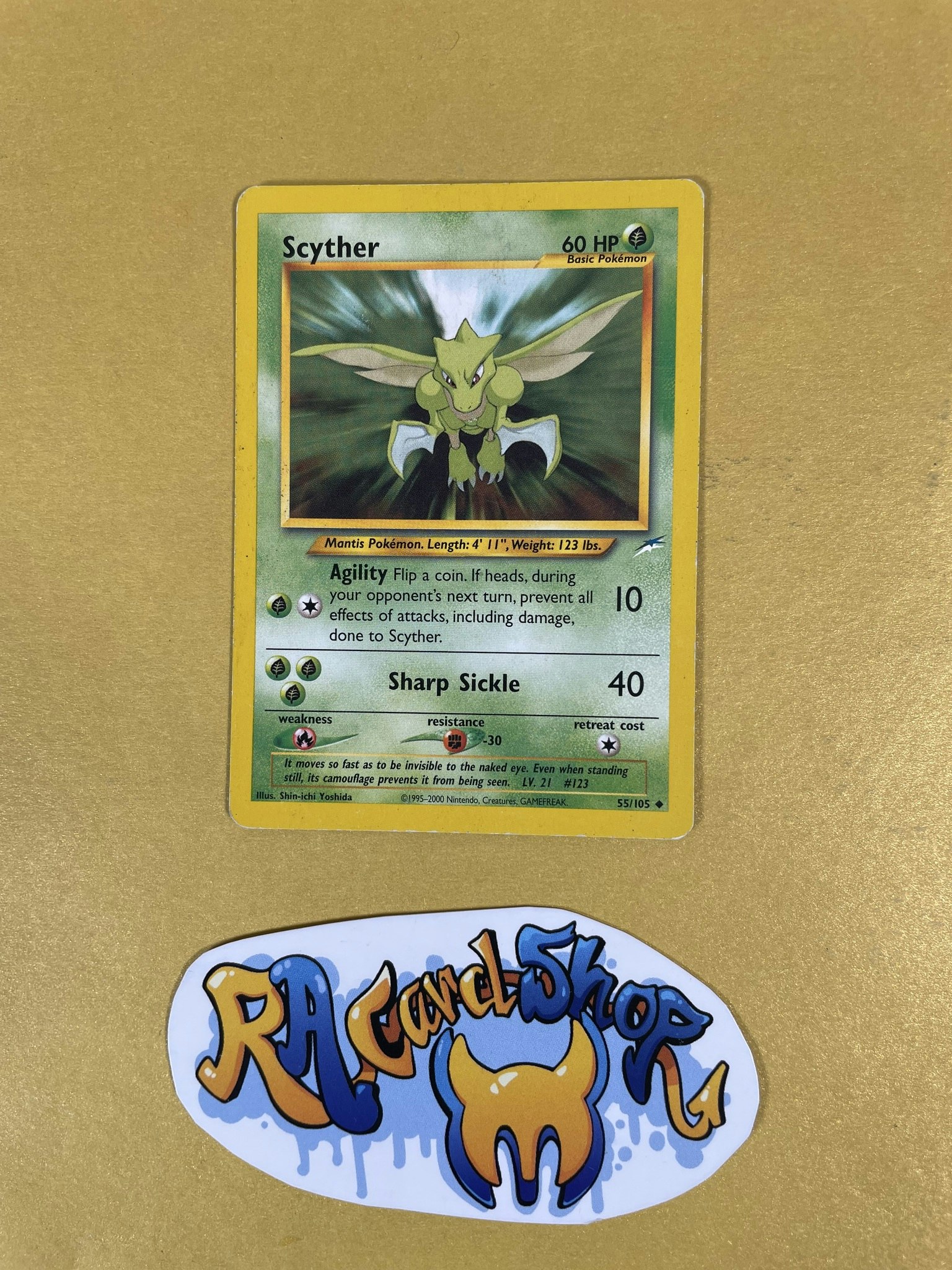 Scyther Uncommon 55/105 Neo Destiny Pokemon