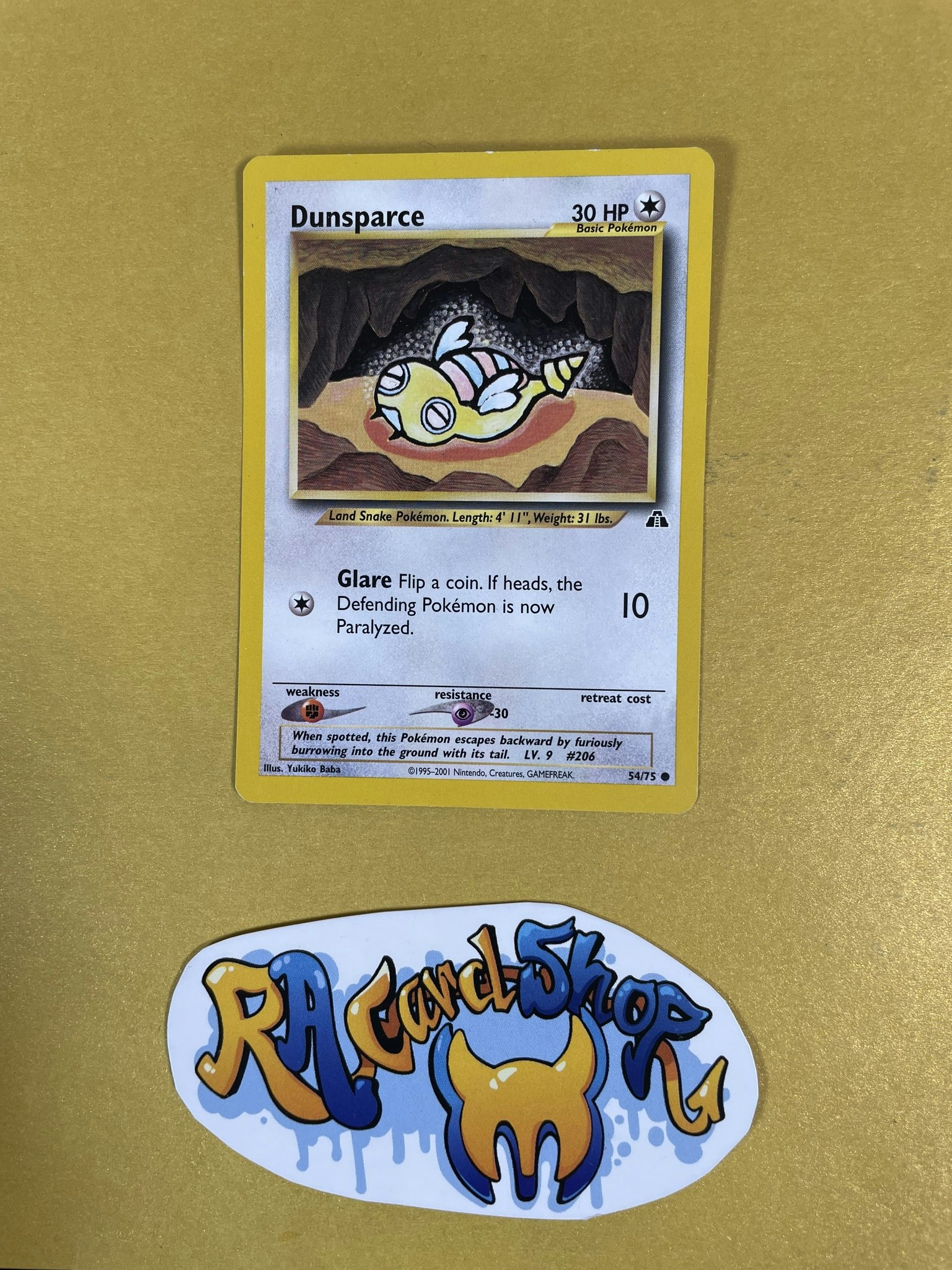 Dunsparce Common 54/75 Neo Discovery Pokemon