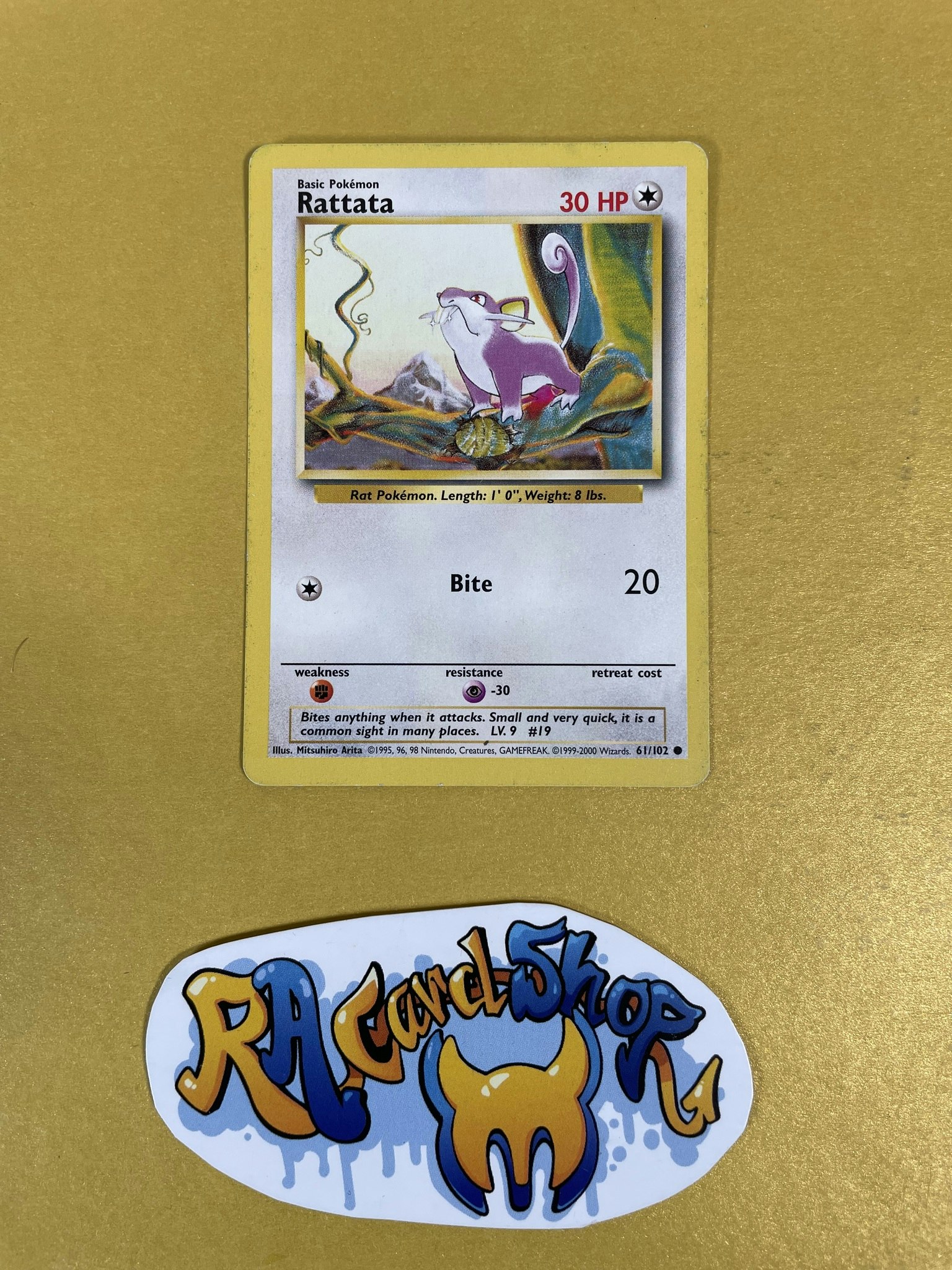 Rattata Common 61/102 Base Set Pokemon (1)
