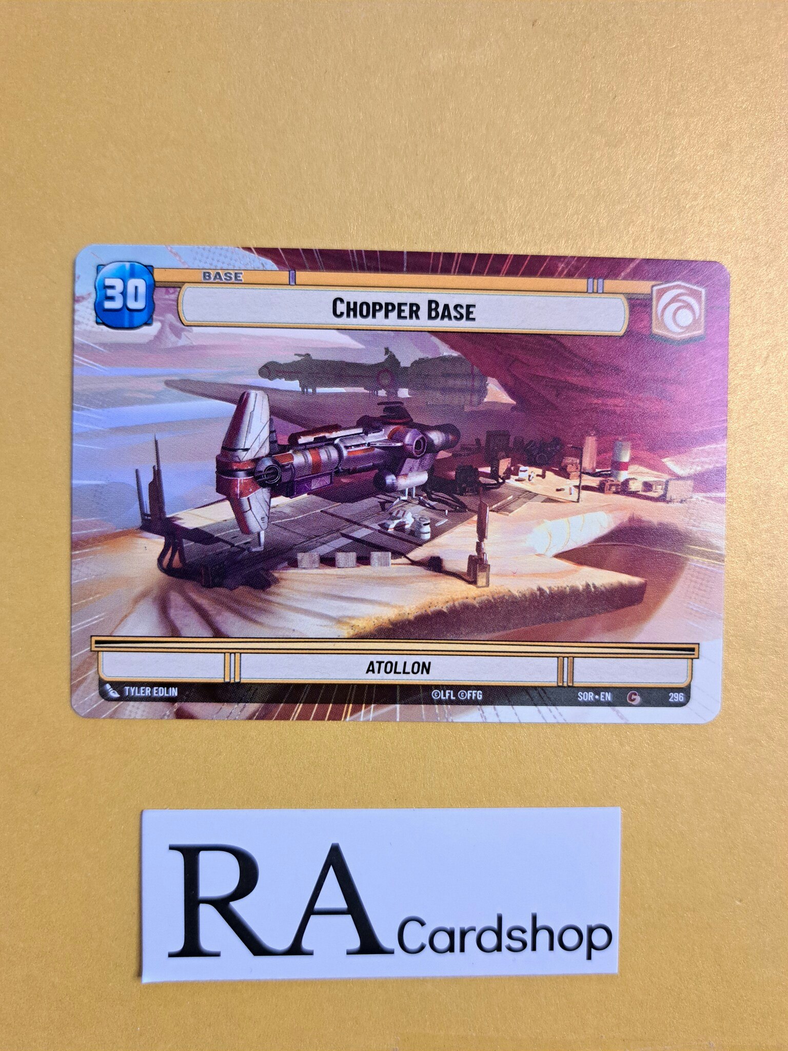 Chopper Base // Shield Token Common 296 Spark of the Rebellion (SOR) Star Wars Unlimited