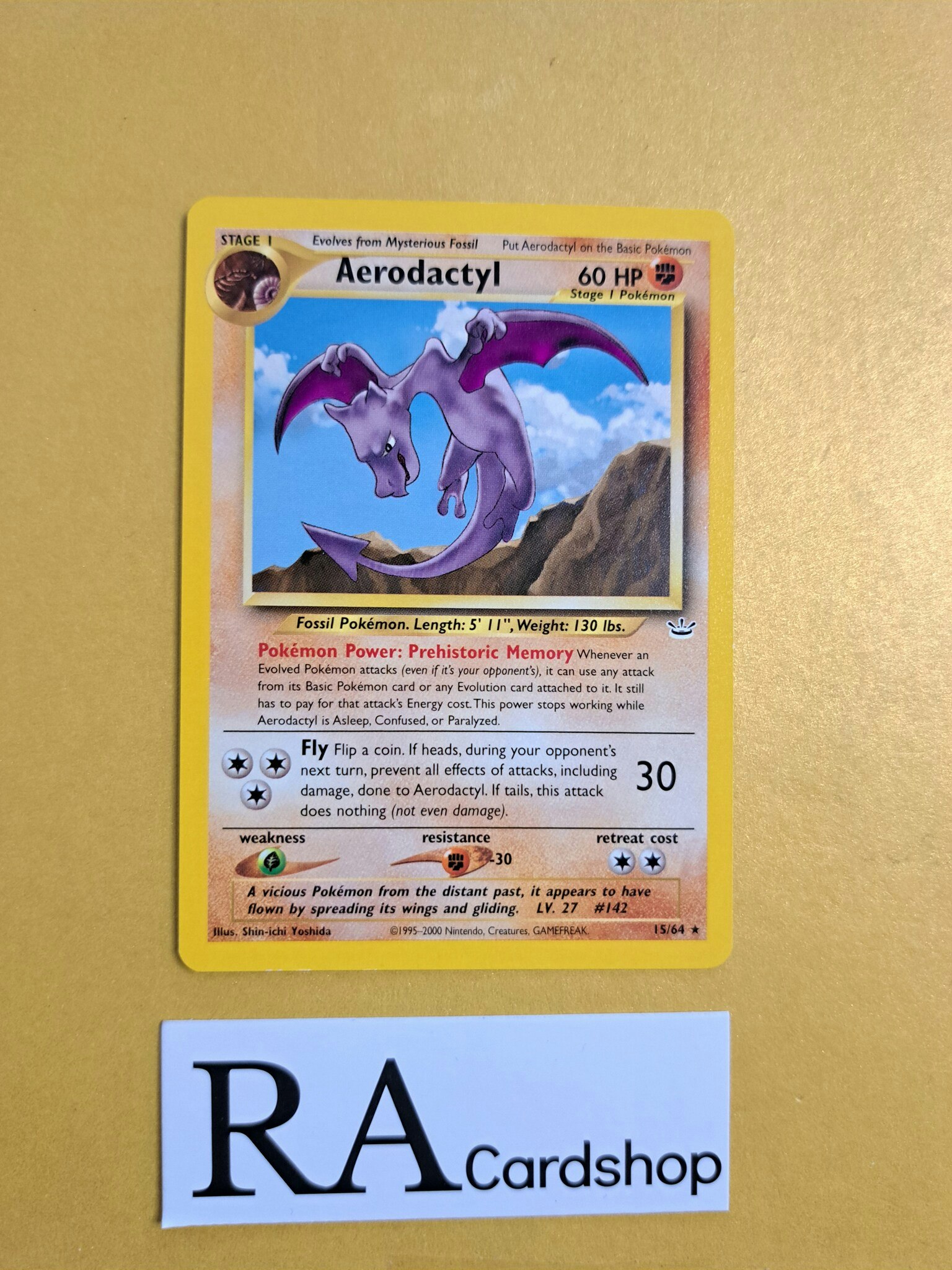 Aerodactyl Rare 15/64 Neo Revelation Pokemon
