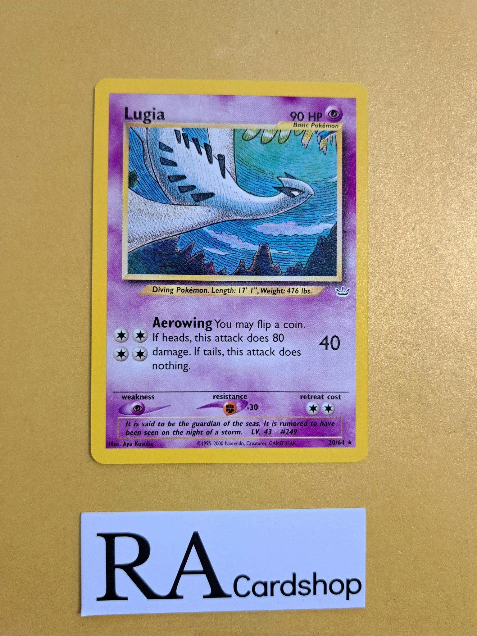 Lugia Rare 20/64 Neo Revolation Pokemon