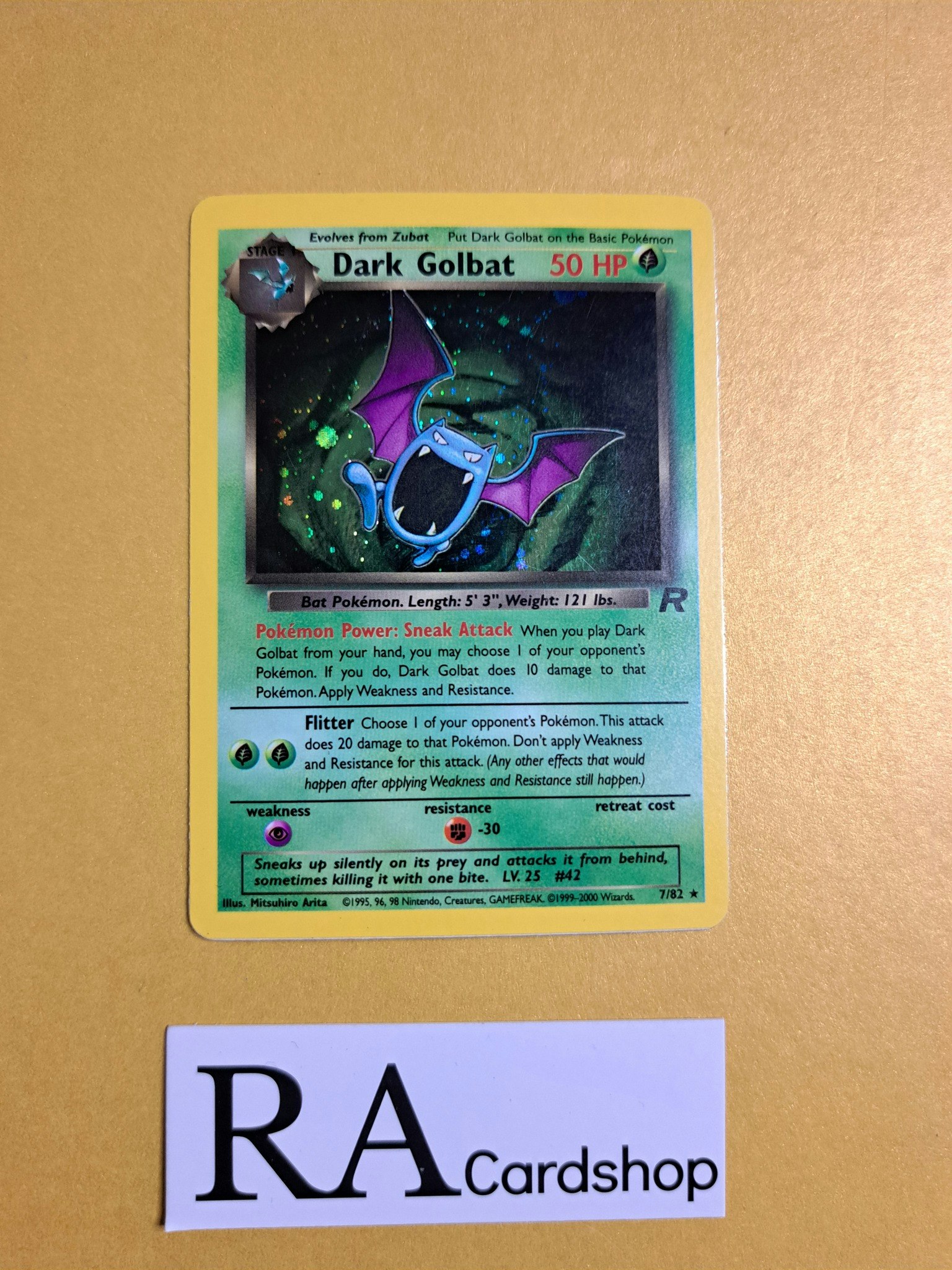 Dark Golbat Holo Rare 7/82 Team Rocket Pokemon (2)