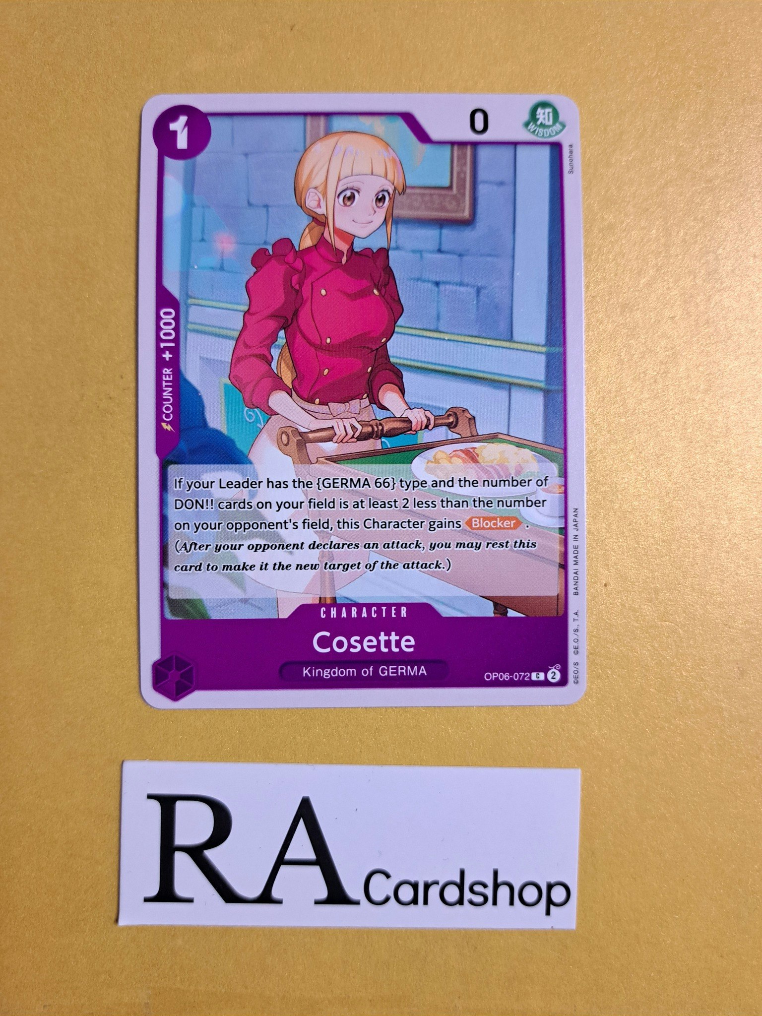 Cosette Common OP06-072 Wings of the Captain OP06 One Piece Card Game