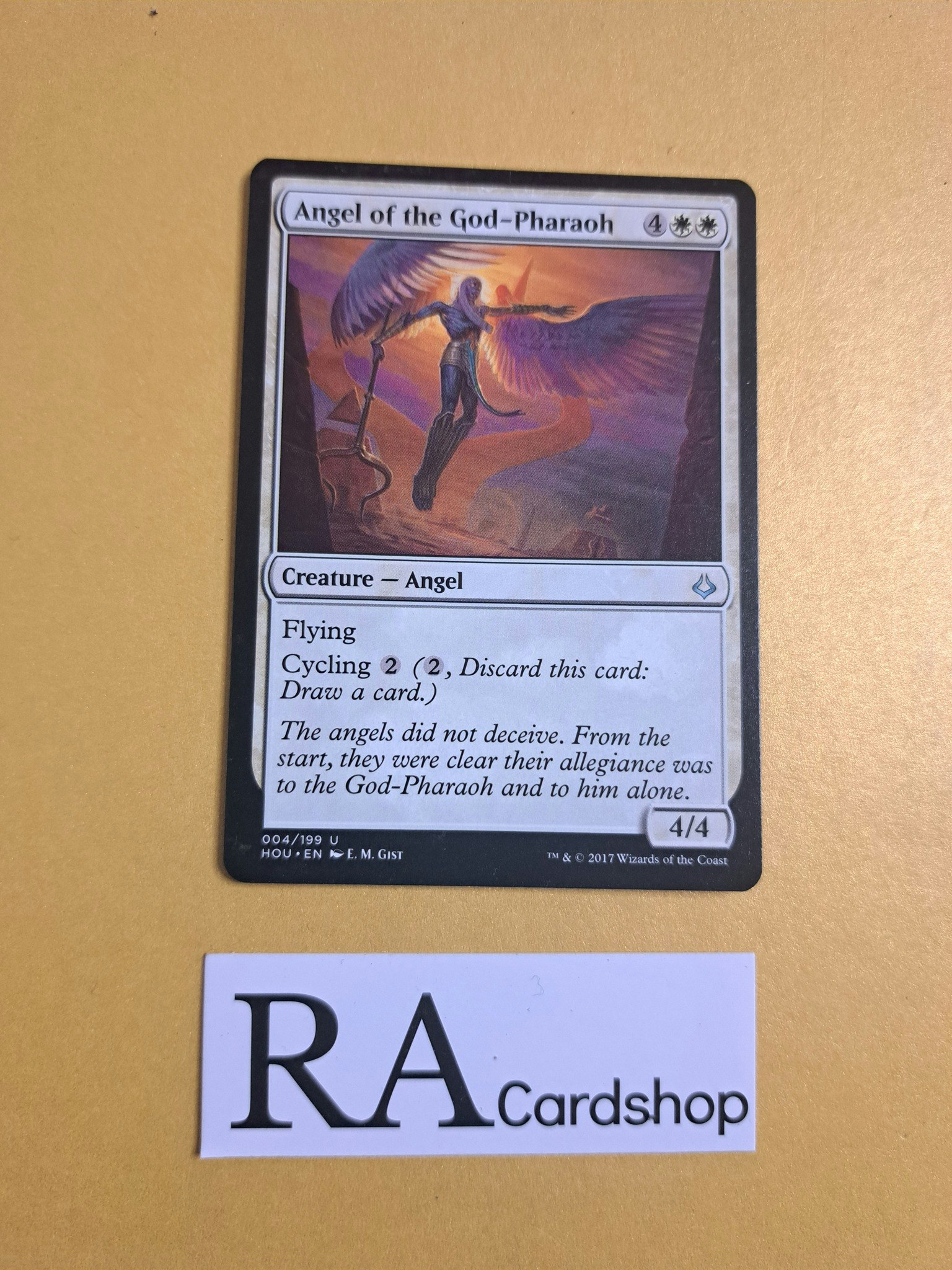 Angel of the God-Paharoh Uncommon 004/199 Hour of Devesation (HOU) Magic the Gathering