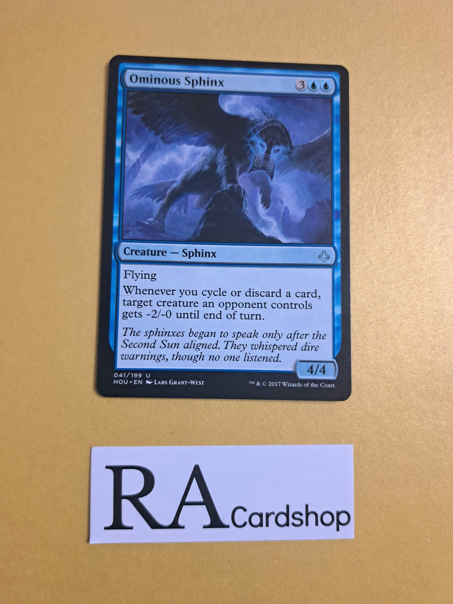 Ominous Sphinx Uncommon 041/199 Hour of Devesation (HOU) Magic the Gathering