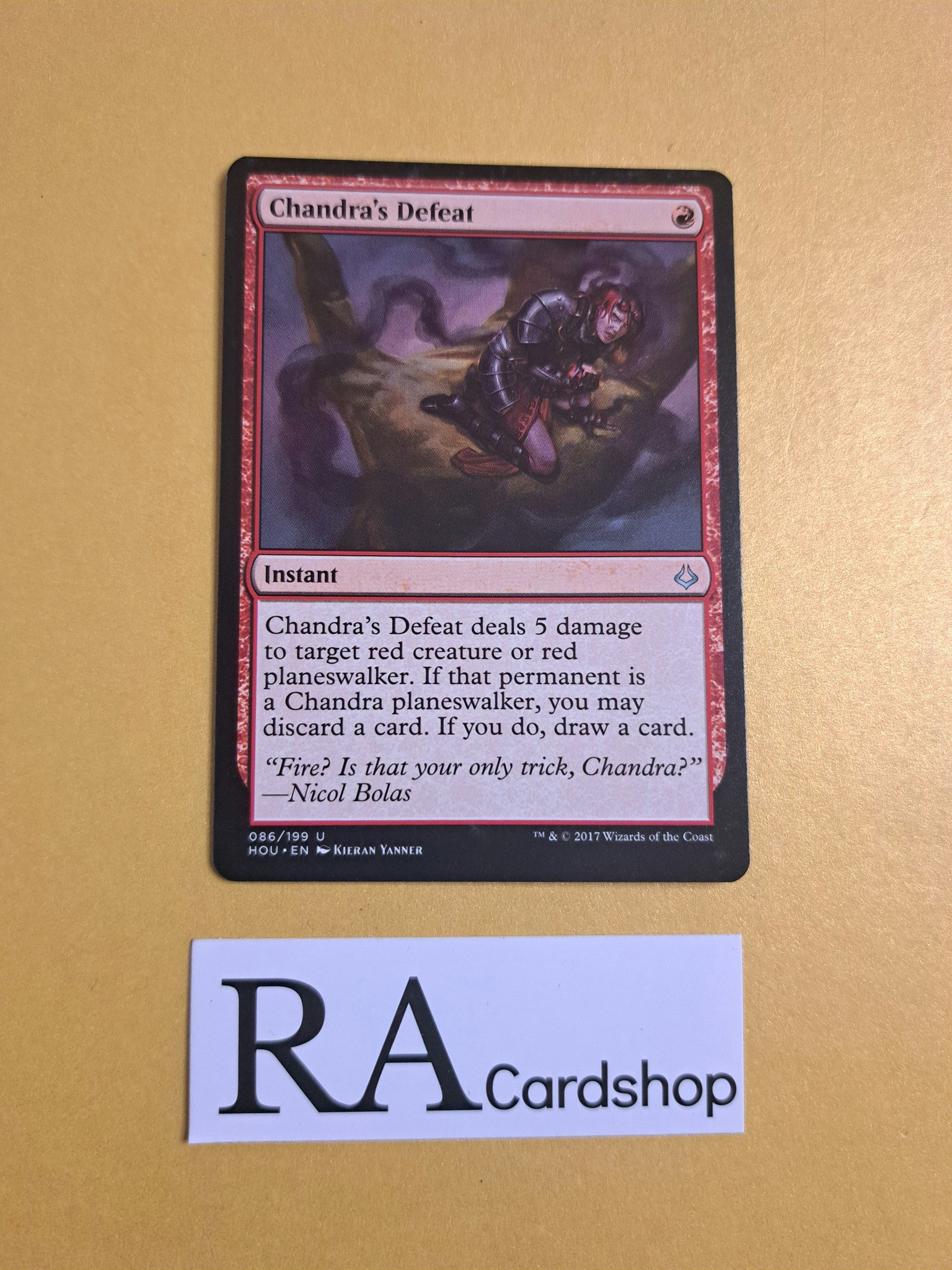 Chandras Defeat Uncommon 086/199 Hour of Devesation (HOU) Magic the Gathering