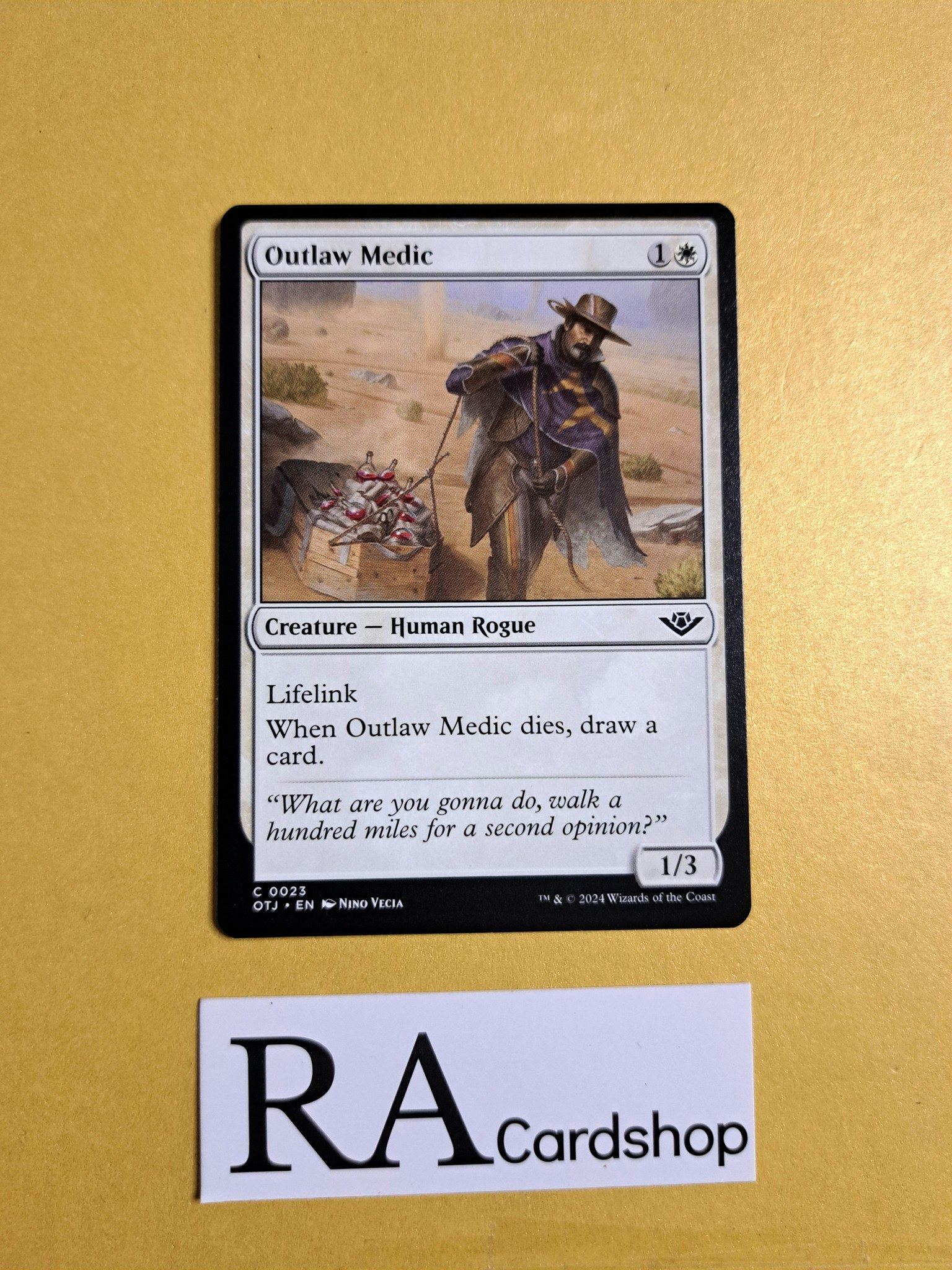 Outlaw Medic Common 0023 Outlaws of Thunder Junction (OTJ) Magic the Gathering