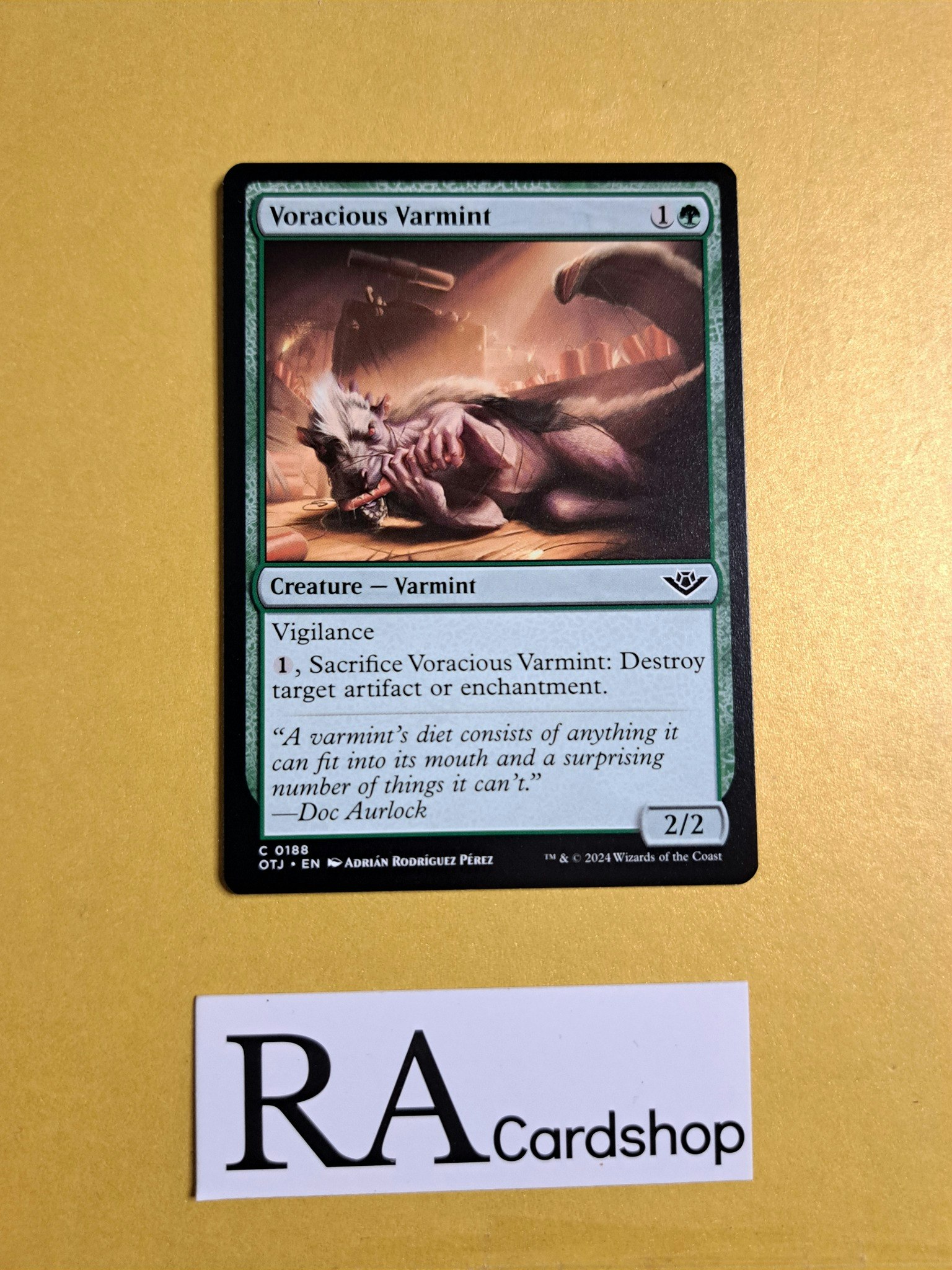 Voracious Varmint Common 0188 Outlaws of Thunder Junction (OTJ) Magic the Gathering