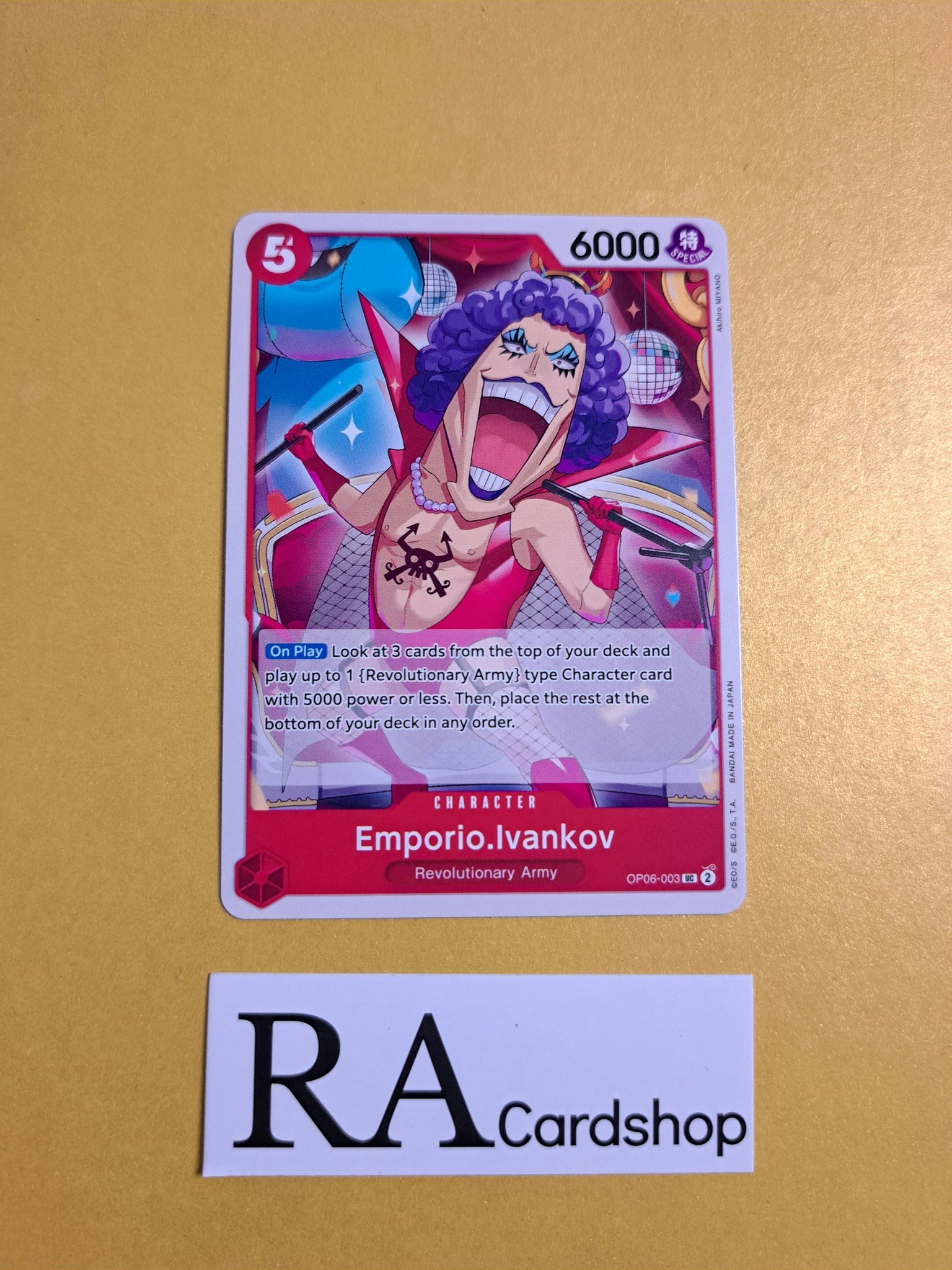 Emporior.Ivankov Uncommon OP06-003 Wings of the Captain OP06 One Piece