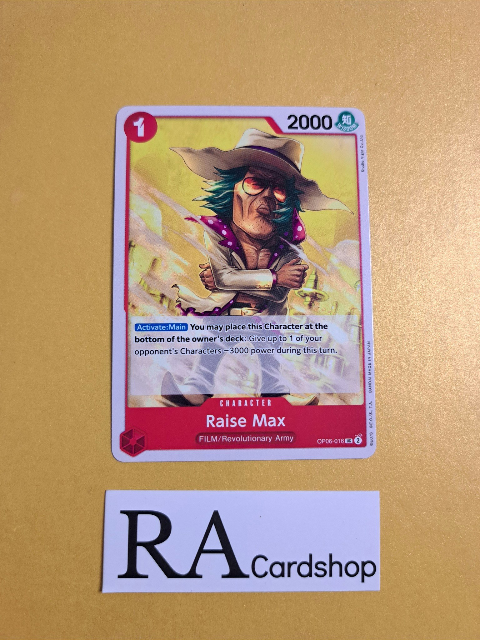 Raise Max Uncommon OP06-016 Wings of the Captain OP06 One Piece