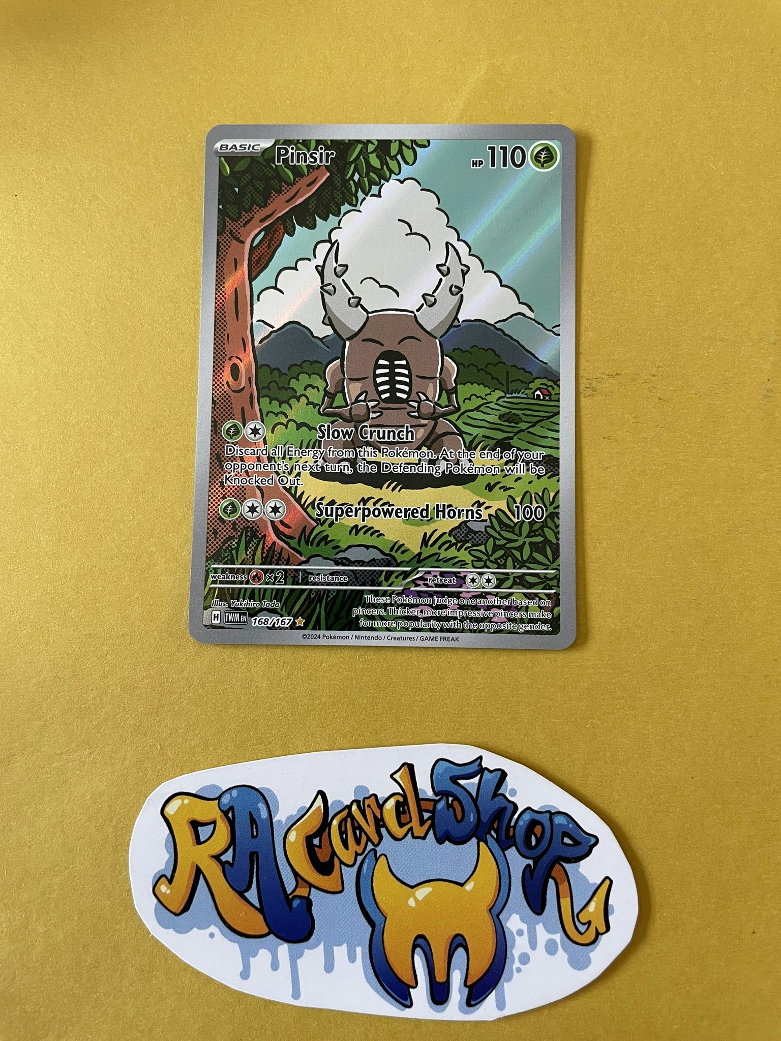 Pinsir Illustration Rare 168/167 Twilight Masquerade Pokemon