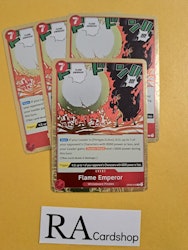 Flame Emperor Rare Playset OP03-016 Pillar of Strenght One Piece Card Game