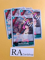 Monkey.D.Luffy Rare Playset Foil OP02-041 Paramount War One Piece Card Game