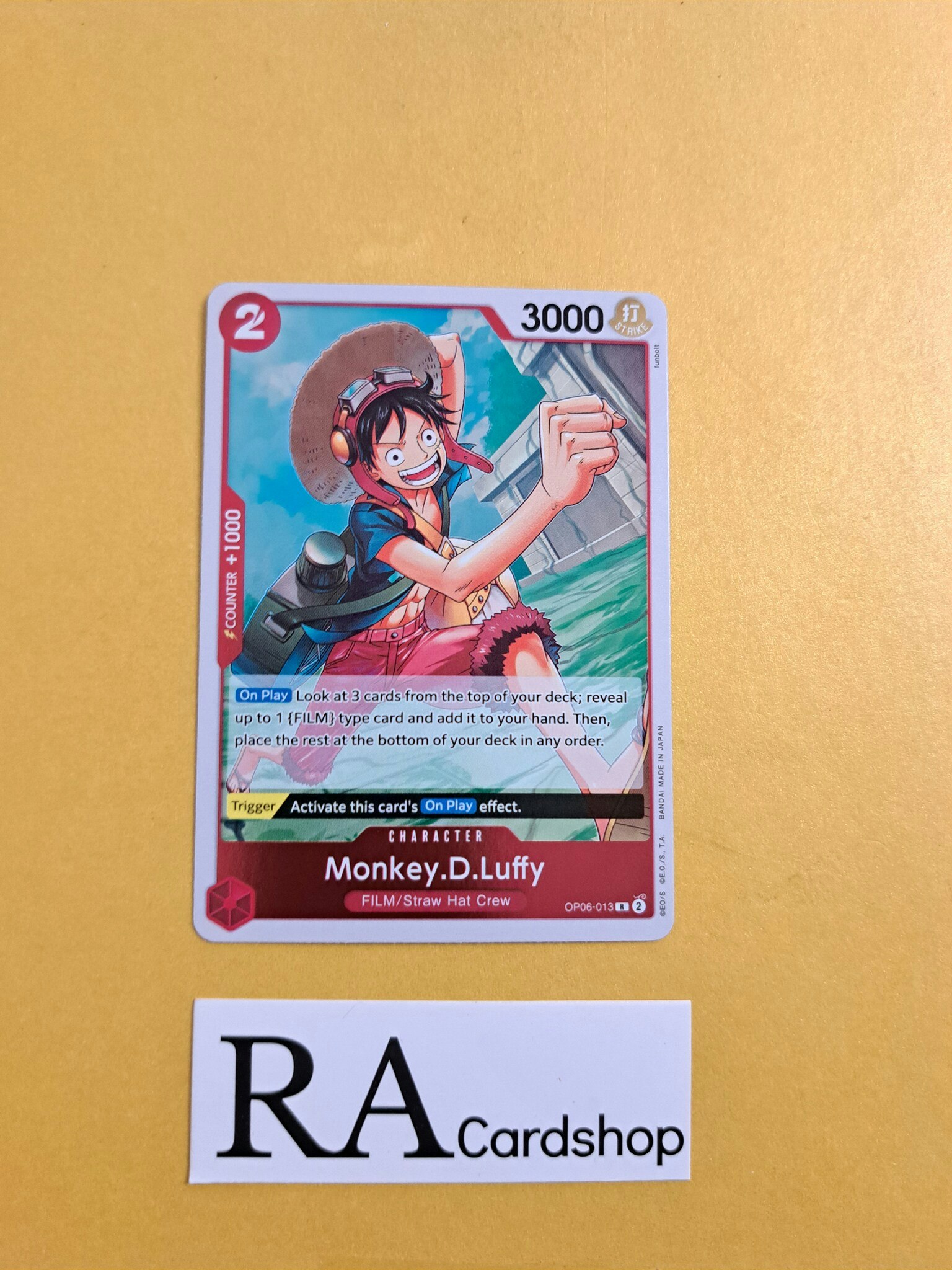 Monkey.D.Luffy Rare OP06-013 Wings of the Captain OP06 One Piece