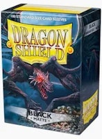 Dragon Shield Black Matte 100 Standard Size