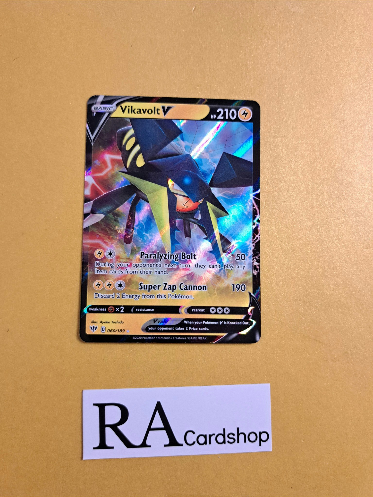 Vikavolt V Ultra Rare 060/189 Darkness Ablaze Pokemon