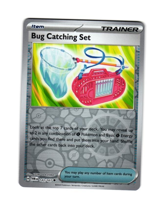 Bug Chatching Set Reverse Holo Uncommon 143/167 Twilight Masquerade Pokemon