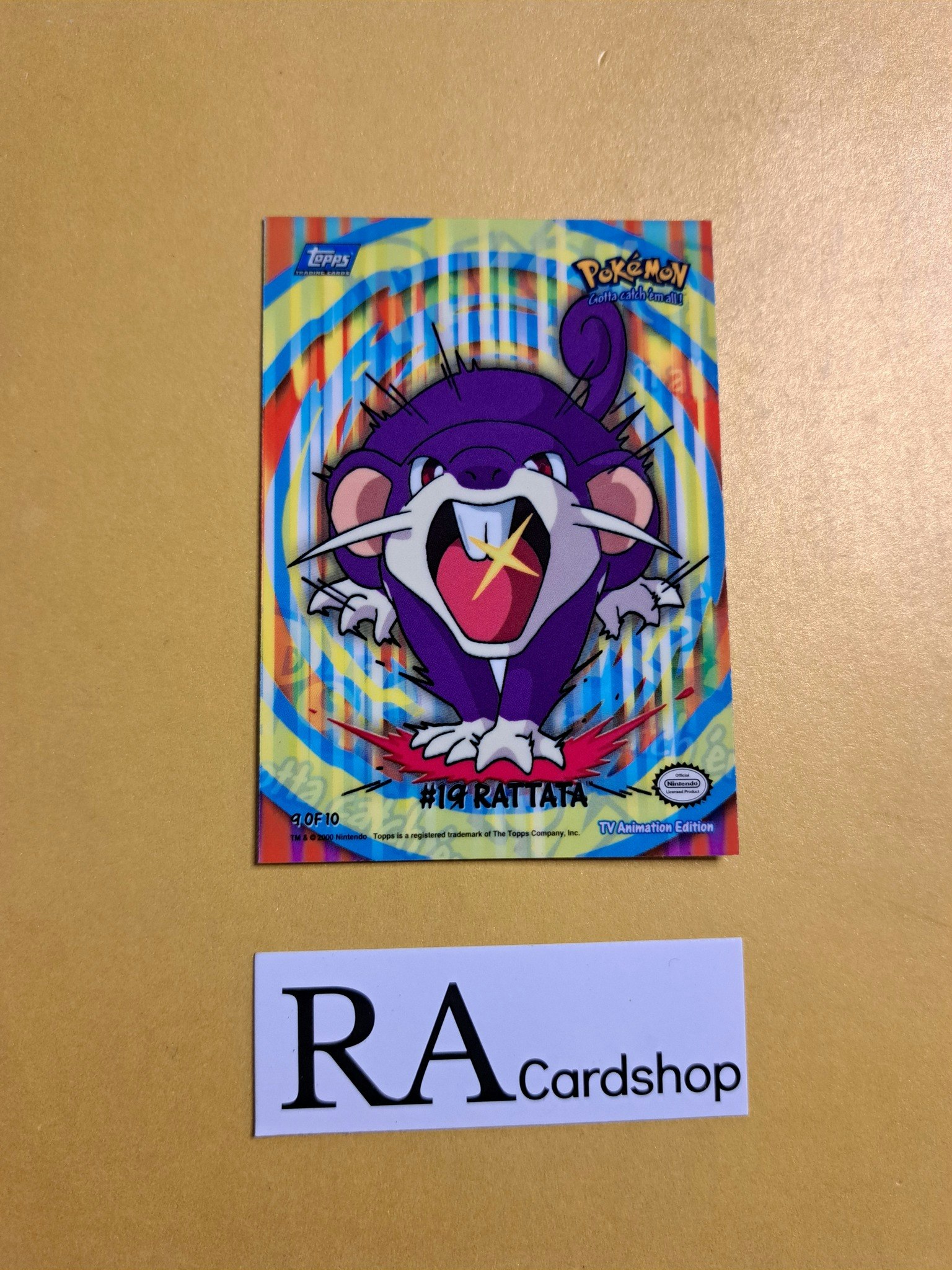 Rattata #19 9 of 10 Topps 1999 Pokemon