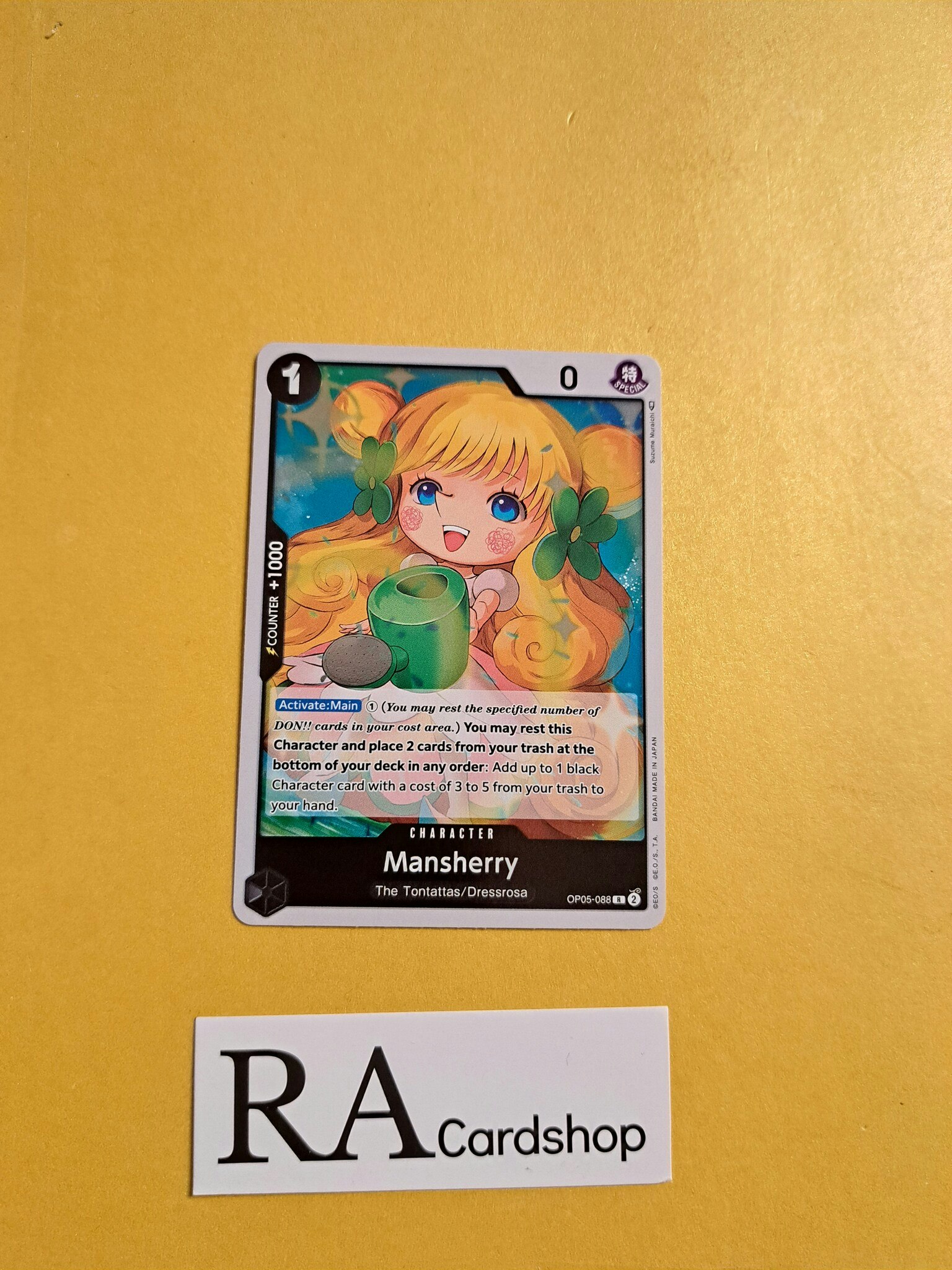 Mansherry Rare OP06-088 Wings of the Captain OP06 One Piece Card Game