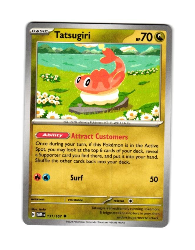 Tatsugiri Uncommon 131/167 Twilight Masquerade Pokemon
