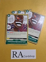 The Weak Do Not Have the Right to Choose How They Die!!! Common Playset OP04-038 Kingdoms of Intrigue OP04 One Piece Card Game