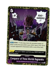 Conquerer of Three Worlds Ragnaraku Rare EB01-039 Memorial Collection One Piece Card Game