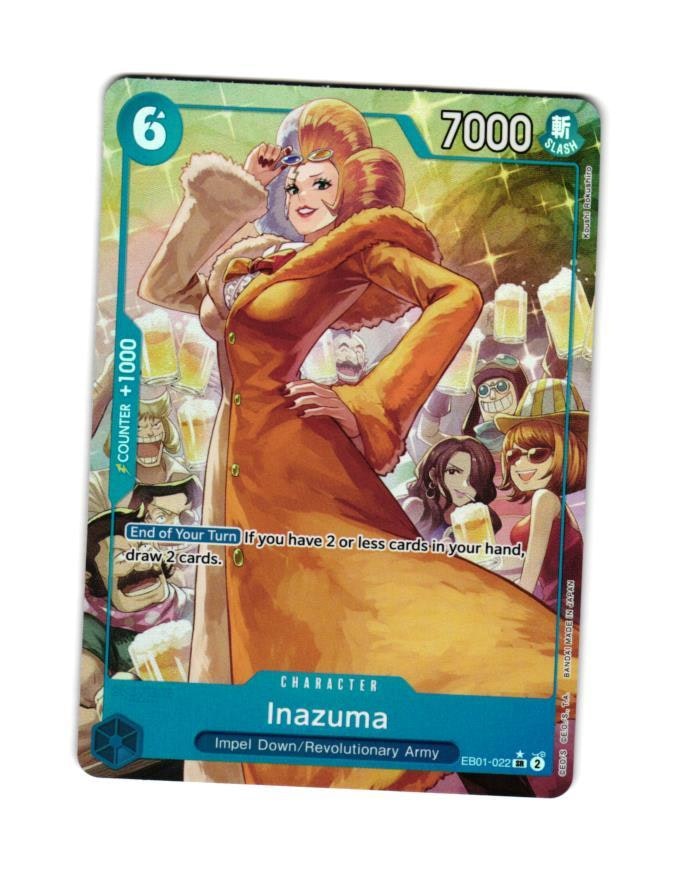 Inazuma Super Rare EB01-022 Memorial Collection One Piece Card Game