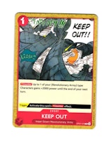 KEEP OUT Common OP07-018 500 Years Into The Future One Piece