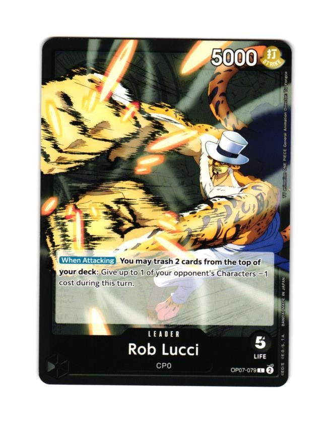 Rob Lucci Leader OP07-079 500 Years Into The Future One Piece
