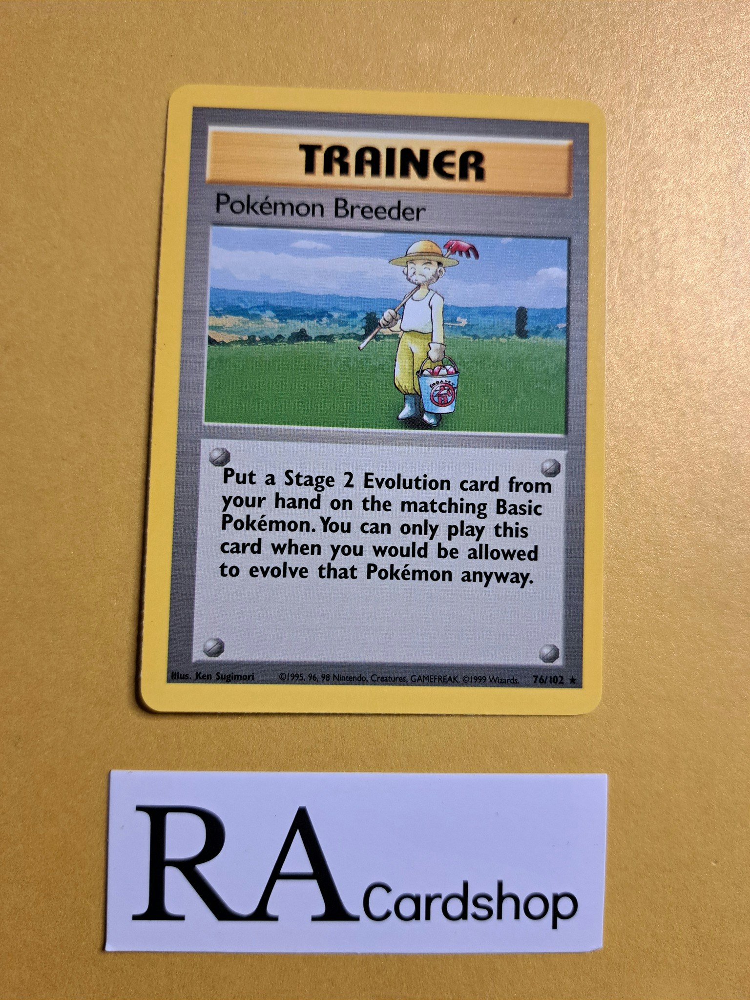 Pokemon Breeder Rare 76/102 Base Set Pokemon