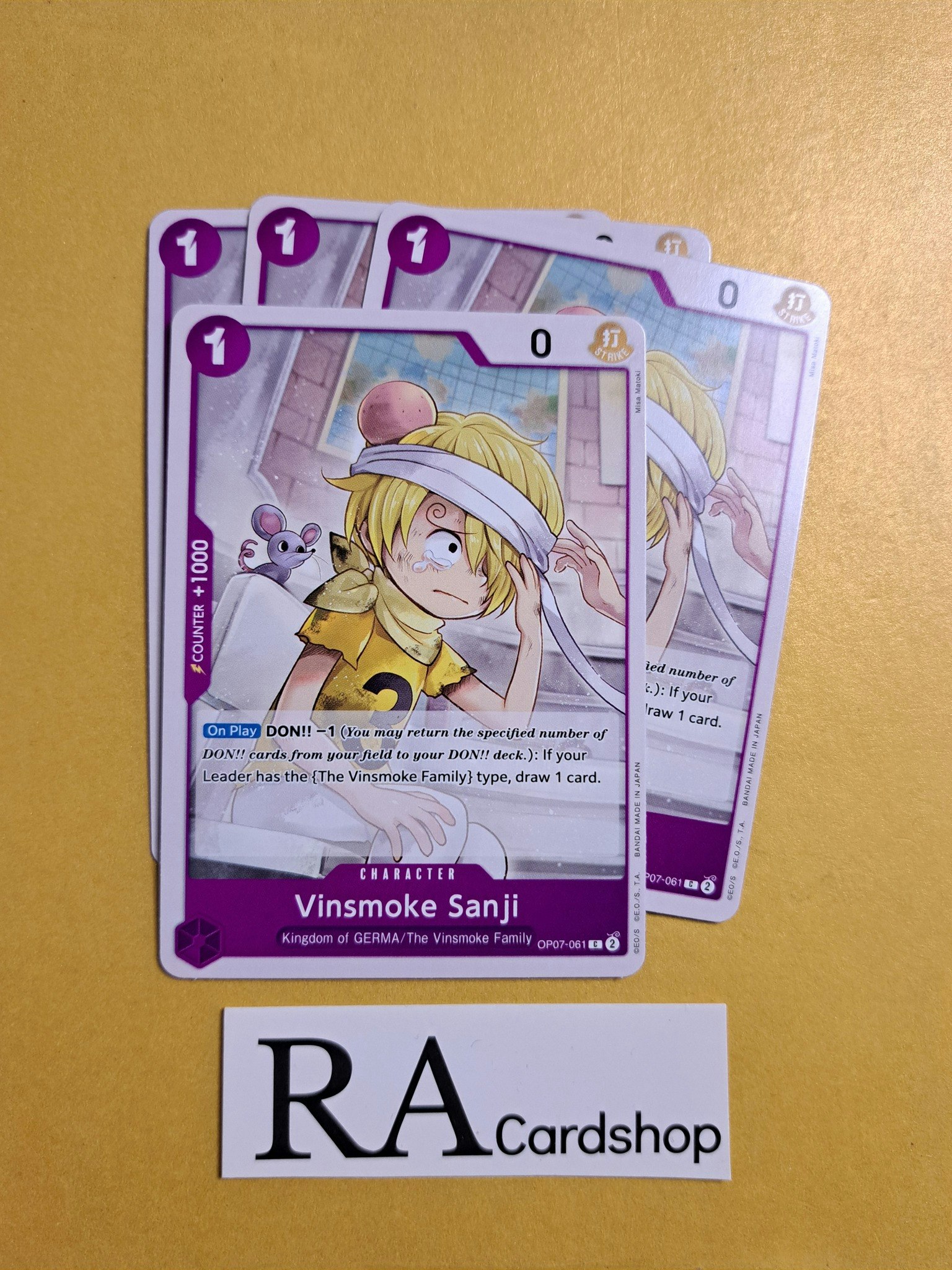 Vinsmoke Sanji Common OP07-061 500 Years Into The Future One Piece Card Game