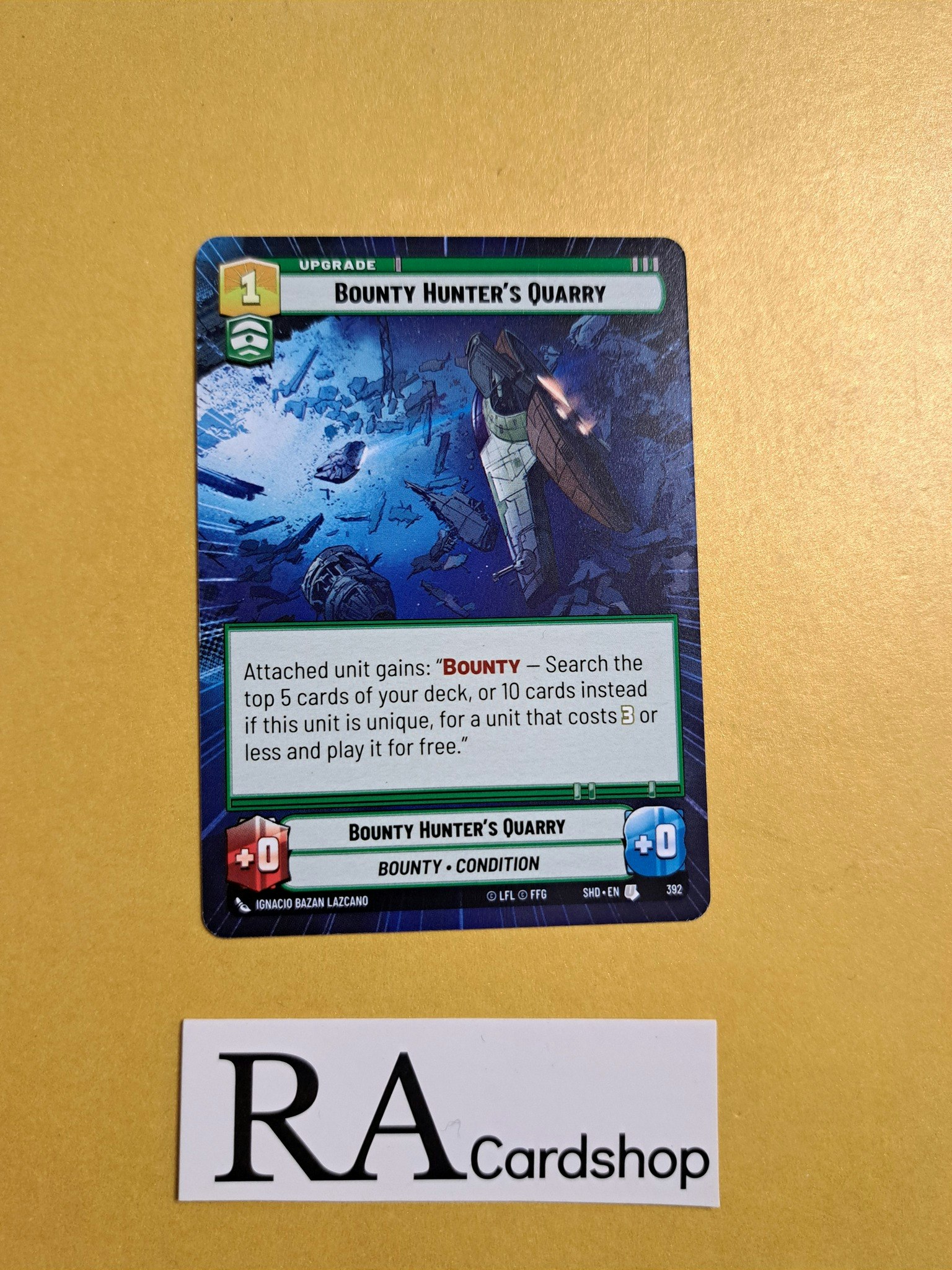 Bounty Hunters Quarry Uncommon Hyper 392 Shadows of the Galaxy Star Wars Unlimited TCG