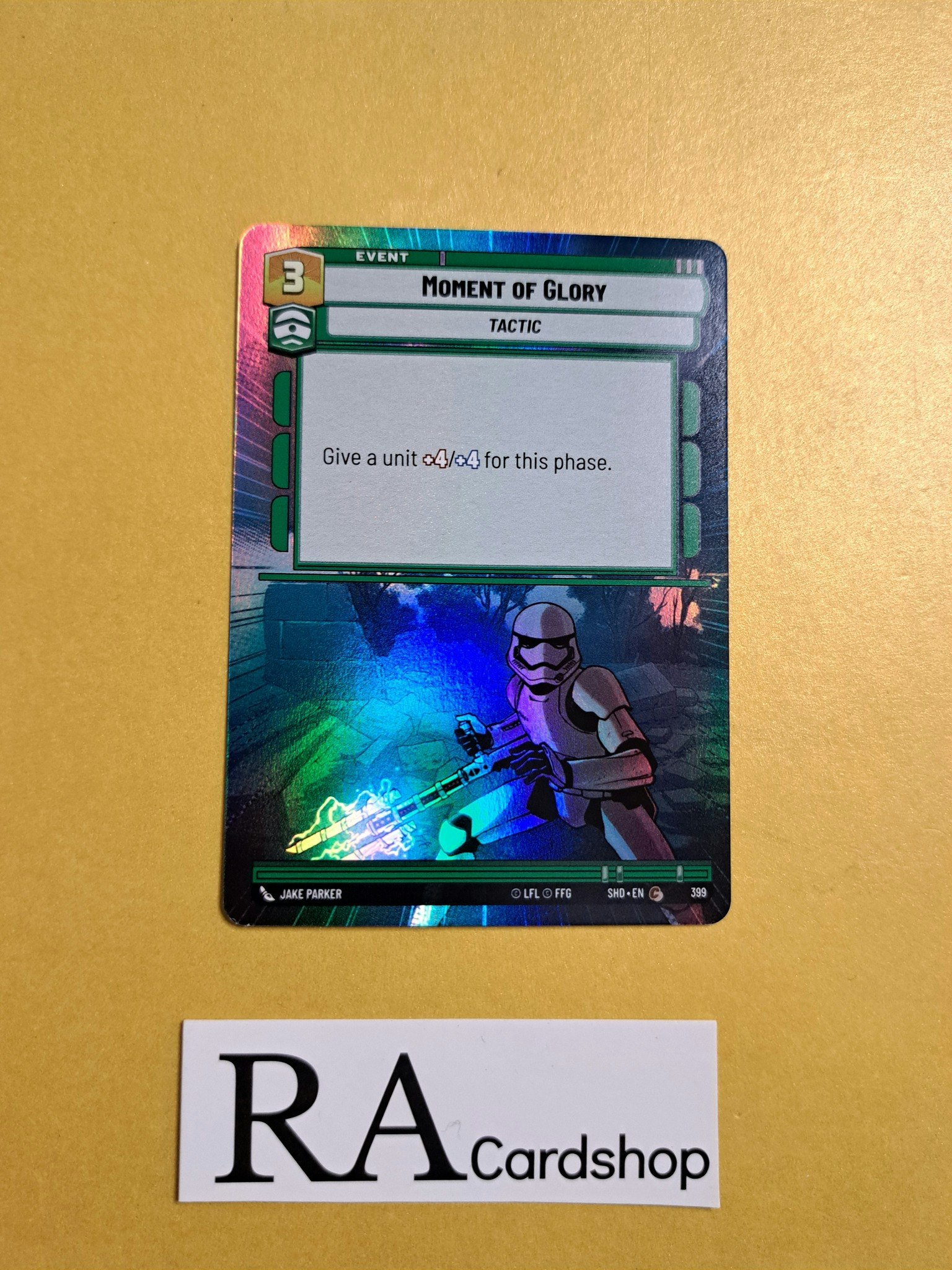Moment of Glory Common Hyper Foil 399 Shadows of the Galaxy Star Wars Unlimited TCG
