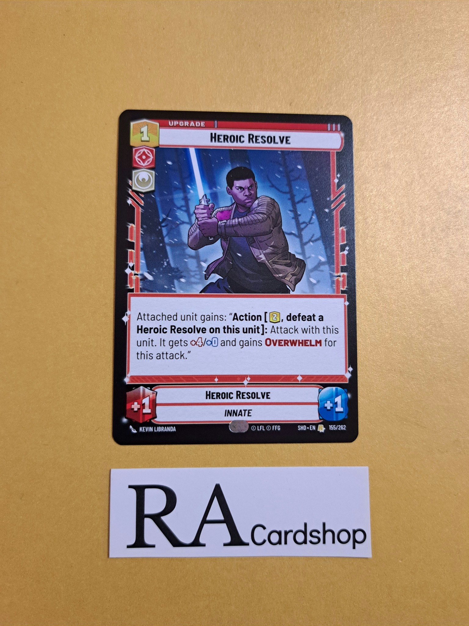 Heroic Resolve Rare 155/262 Shadows of the Galaxy (SHD) Star Wars Unlimited TCG