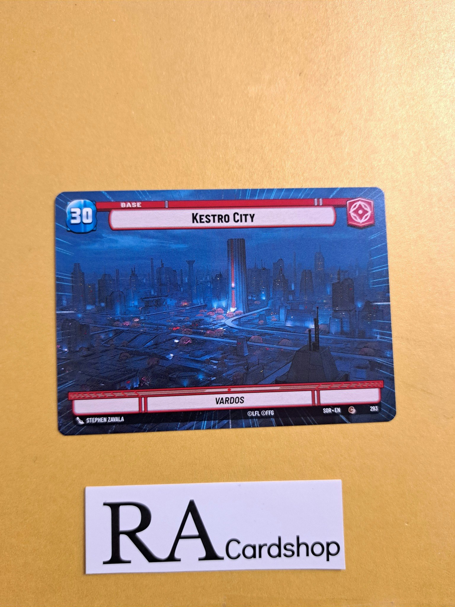 Kestro City / Experience Token Common 293 Spark of the Rebellion (SOR) Star Wars Unlimited
