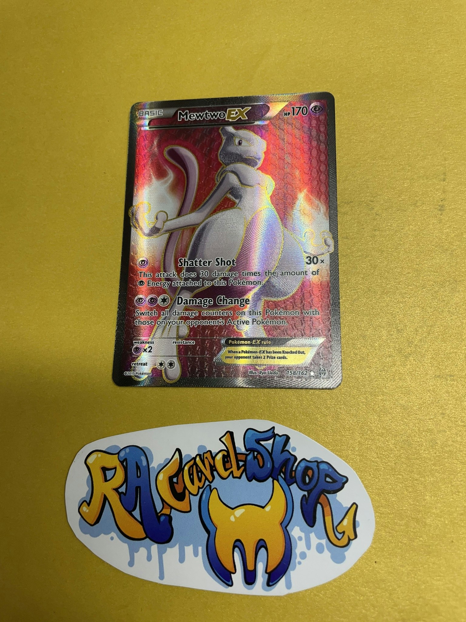 Mewtwo EX Rare 158/162 (1) XY Break Through Pokemon