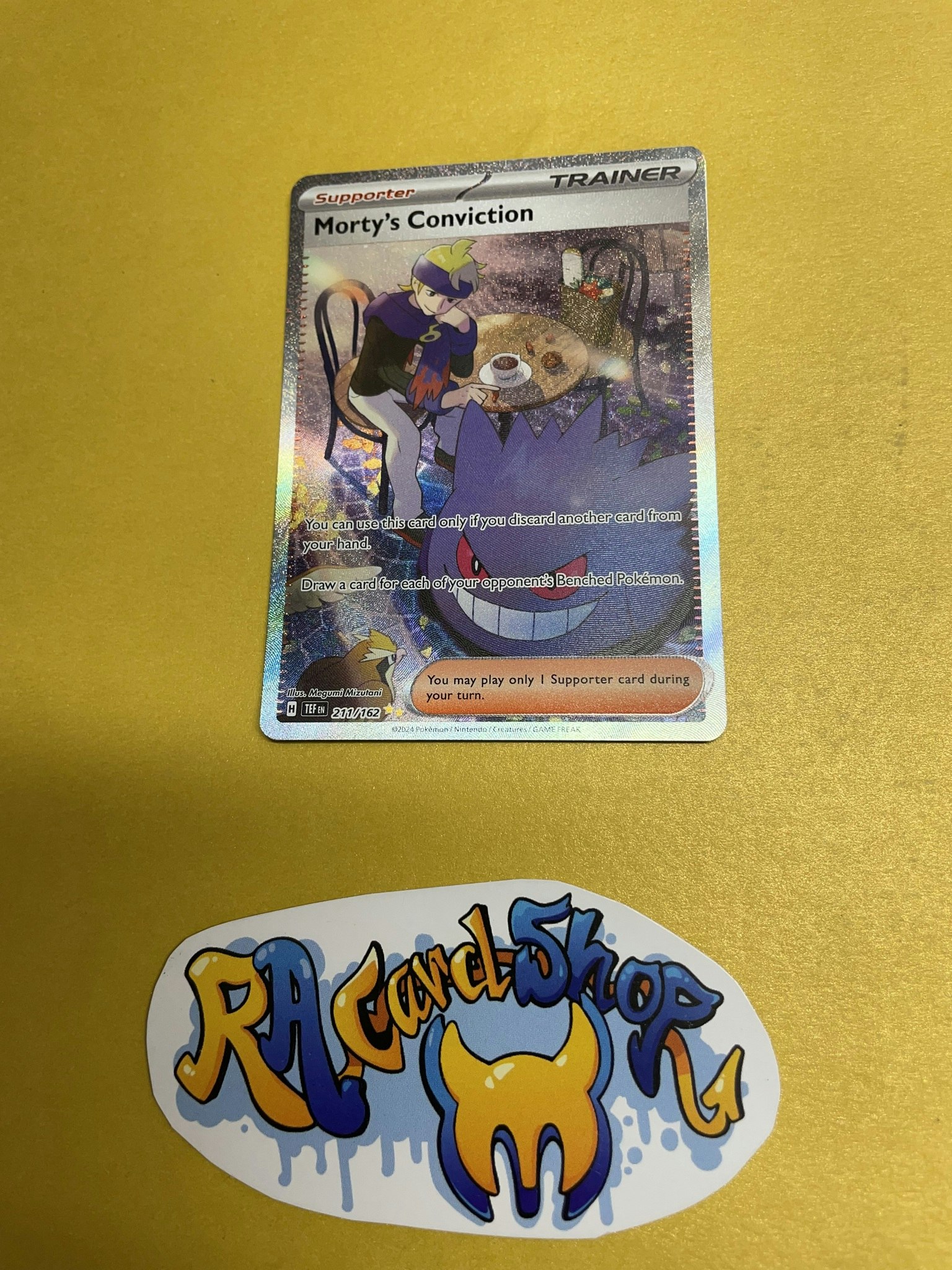 Mortys Convition Special Illustration Rare 211/162 Temporal Forces Pokemon